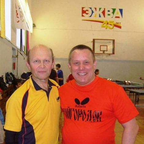 С Александром Иевлевым  10 кратным чемпионом Республики Коми по настольному теннису